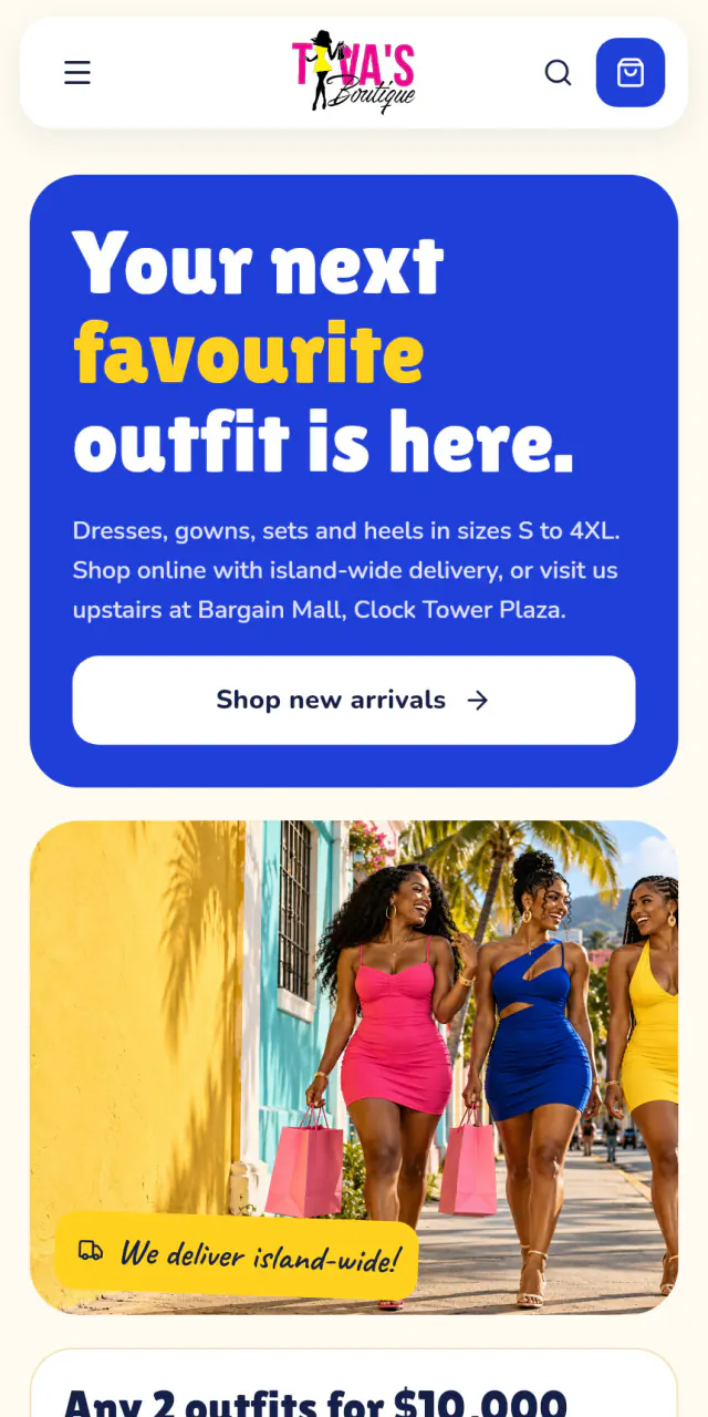 Island Carnival on a phone