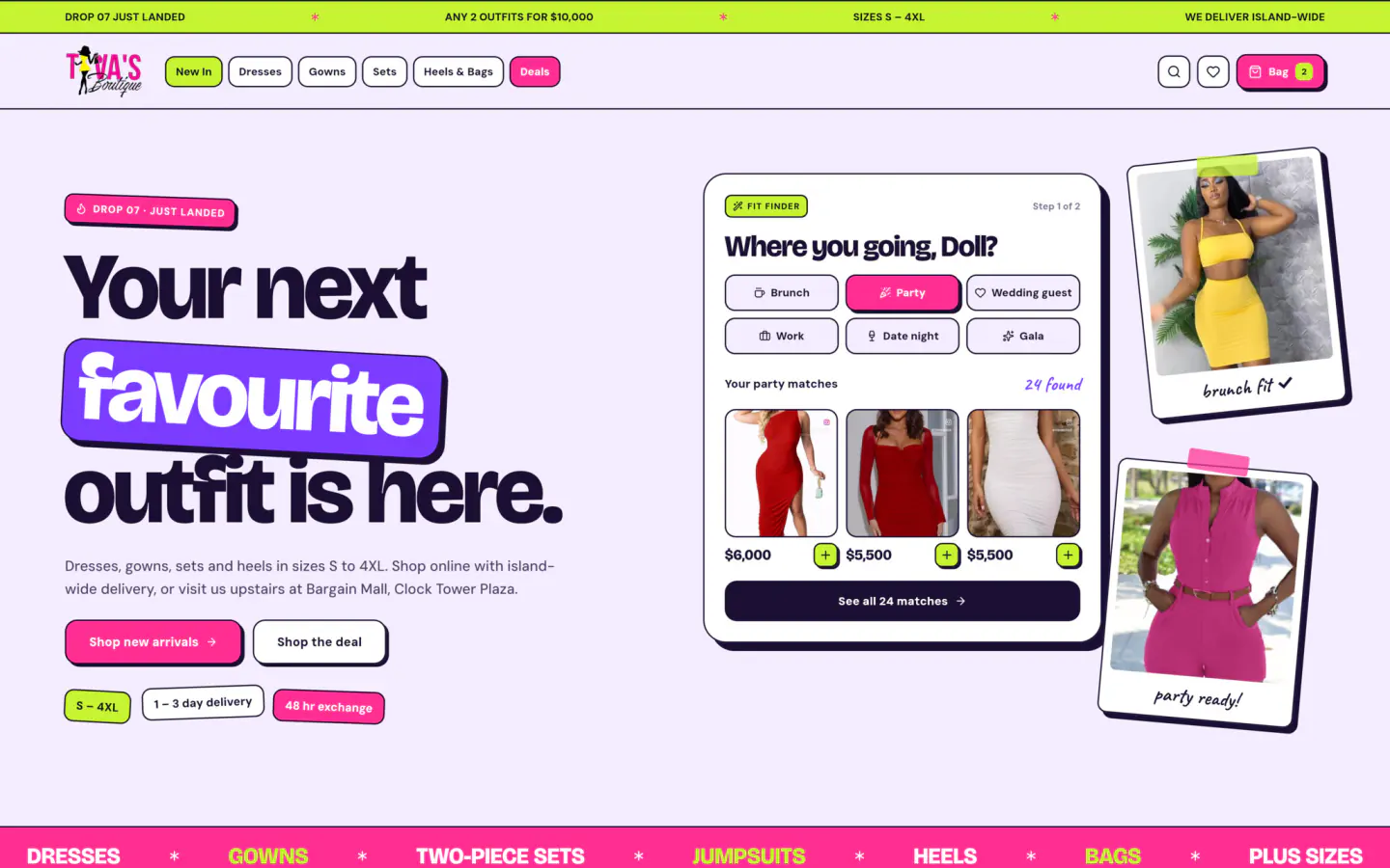 Candy Drop home page